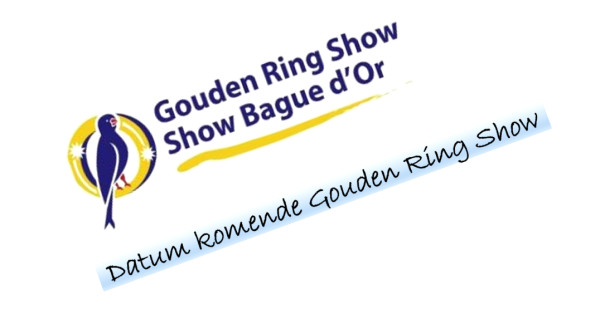 Datum 31ste Gouden Ring Show